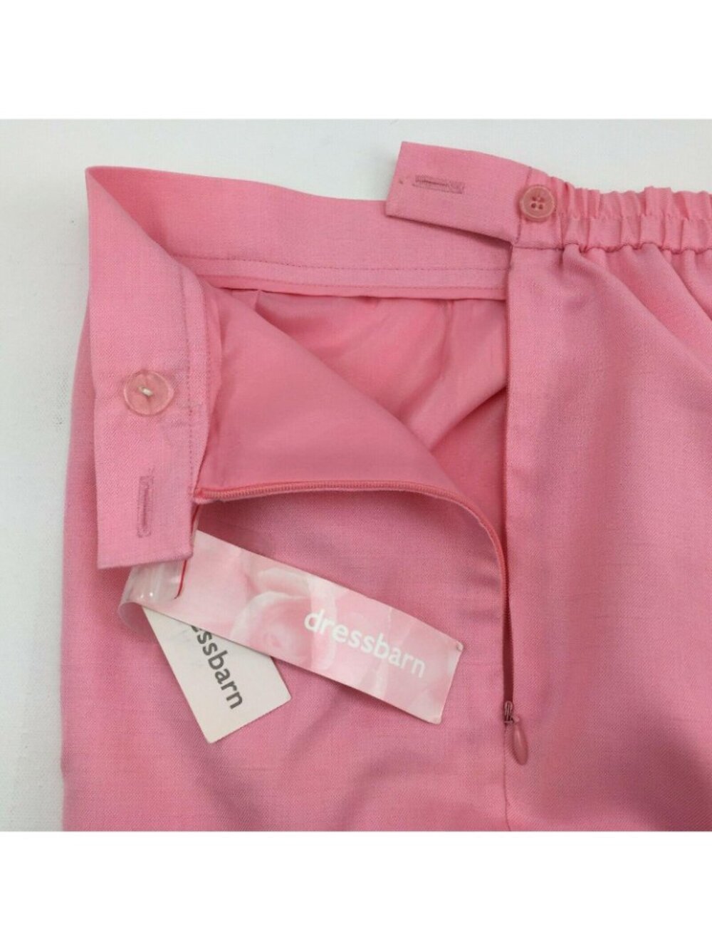 Dressbarn Women's Pink Lined Dress Pants Dress Office Casual Barn Size 12 - Picture 3 of 10